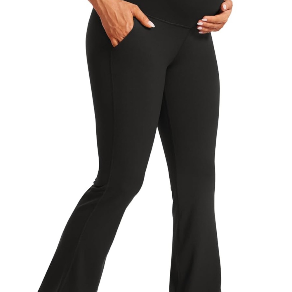 CRZ YOGA Black Maternity butterluxe Pants